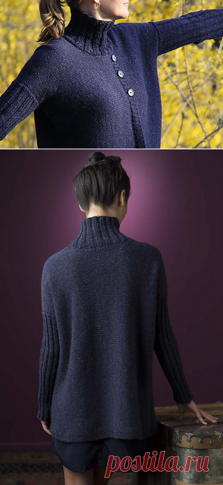 Ravelry: Turtleneck Jacket pattern by Jennifer Dassau