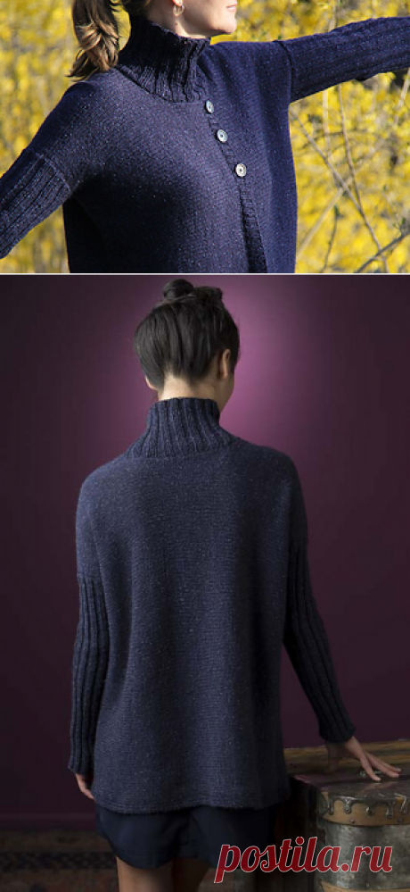 Ravelry: Turtleneck Jacket pattern by Jennifer Dassau