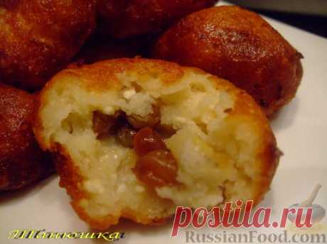Рецепт: Творожные пончики на RussianFood.com