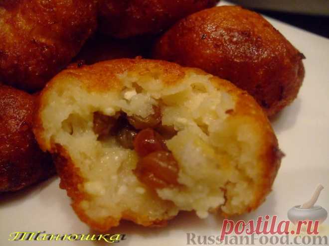 Рецепт: Творожные пончики на RussianFood.com
