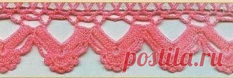 Кайма крючком.