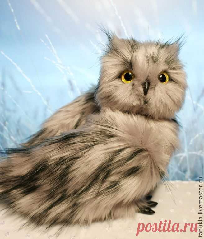Совушка Пелагея - серый,сова игрушка,сова игрушка купить,интерьерная игрушка