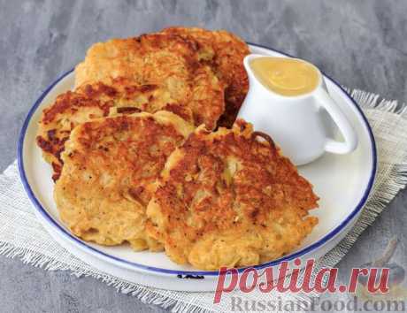 Рецепт: Яблочные драники на RussianFood.com