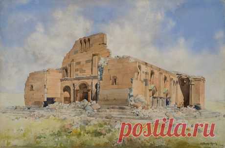 Ֆեթվաճյան Արշակ Աբրահամի
(1863 - 1947)

Երերուք. Հովհաննես Մկրտիչի տաճարը (1907),թուղթ, ջրաներկ,33x50 սմ