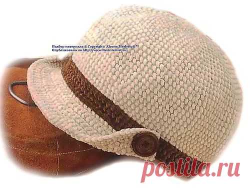 Кепка крючком.