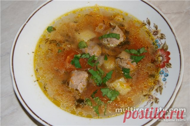 Вкусный суп с яйцом в мультиварке, “Паутинка”