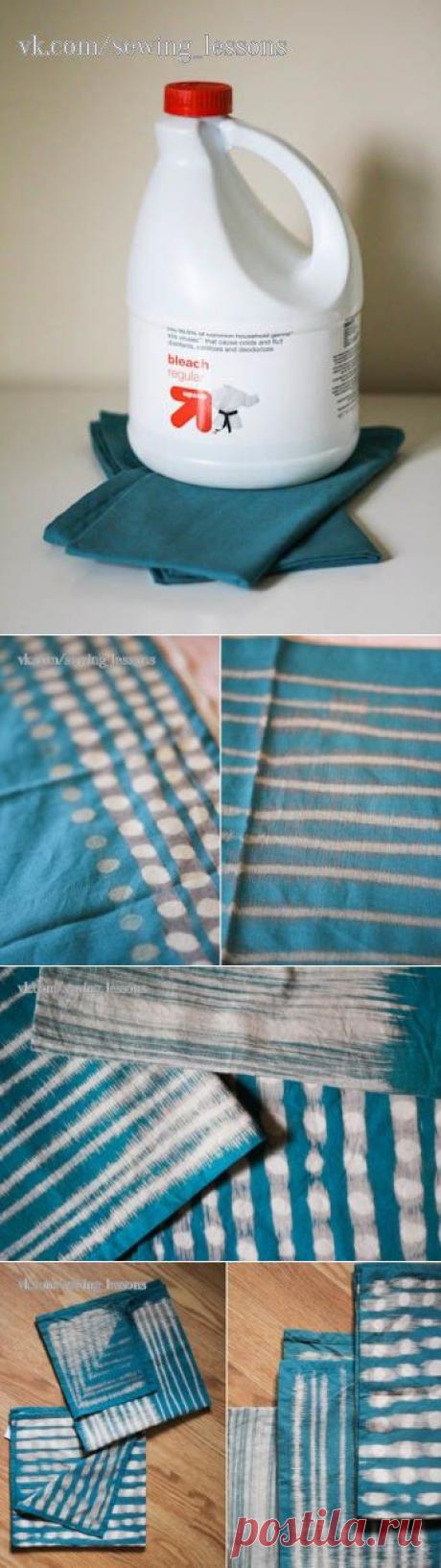 окрашивание отбеливателем