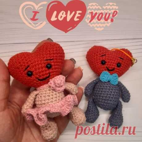 Амигуруми схема брелки валентинки крючком видео МК Амигуруми схема брелки валентинки для любящих сердец от автора видео мастер-класса Марины @mobilandia2. Для вязания брелков сердечек  Вам понадобятся