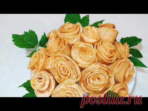 Закуска  РОЗЫ. Взяла и завернула, получилось ВКУСНО!