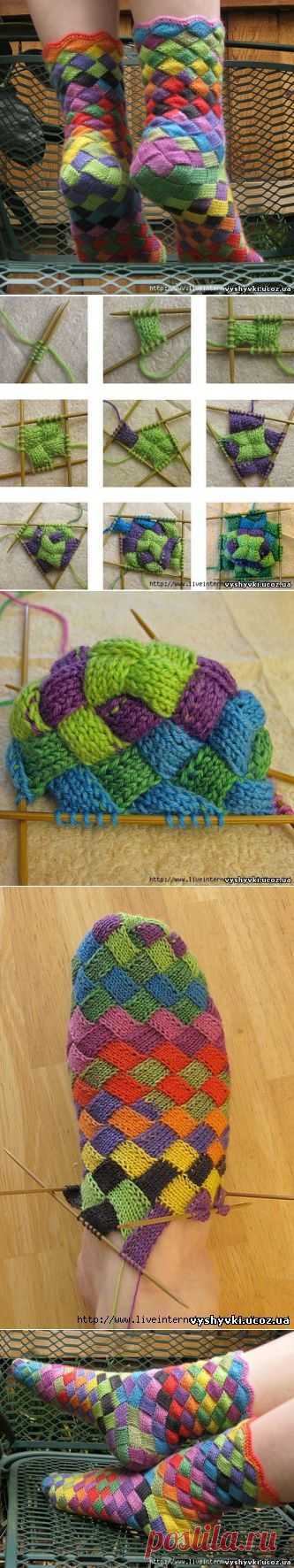 Фантастические носочки! (спицы) - Носки, тапочки, угги, пинетки - ВЯЗАНИЕ СПИЦАМИ, КРЮЧКОМ - Бесплатные схемы вышивки крестиком
