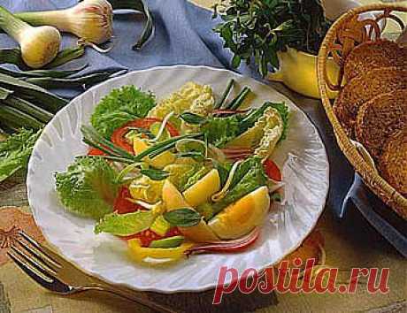 Низкокалорийный салат из овощей - Диетические рецепты . 1001 ЕДА вкусные рецепты с фото!
