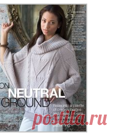 Пуловер летучая мышь из праздничного Vogue