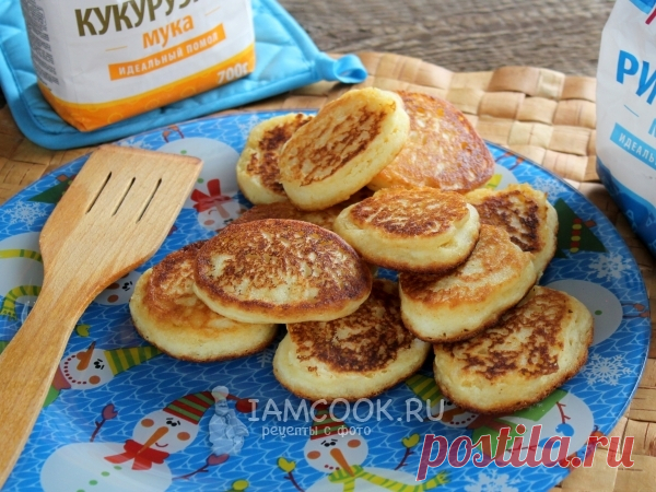 Оладьи из рисовой и кукурузной муки