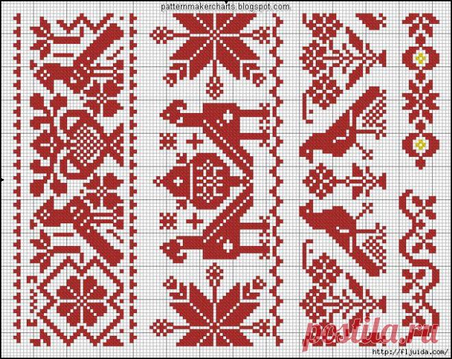 Продолжение подборки со схемами для вышивки.