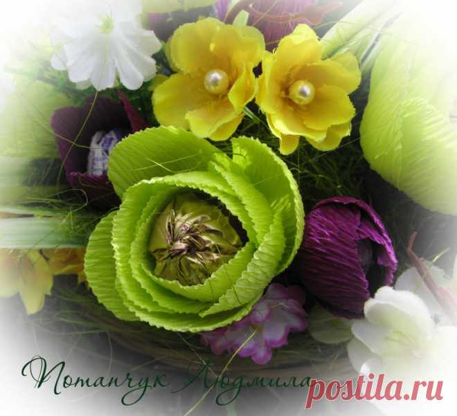 Конфетная композиция "Пробуждение весны"