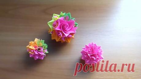 Шар из бумаги без клея и основы