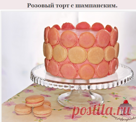 My Cupcakes and Cakes World: Pink Champagne Cake