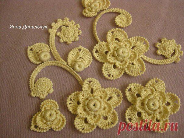 Мк цветка от автора Инны Данильчук.