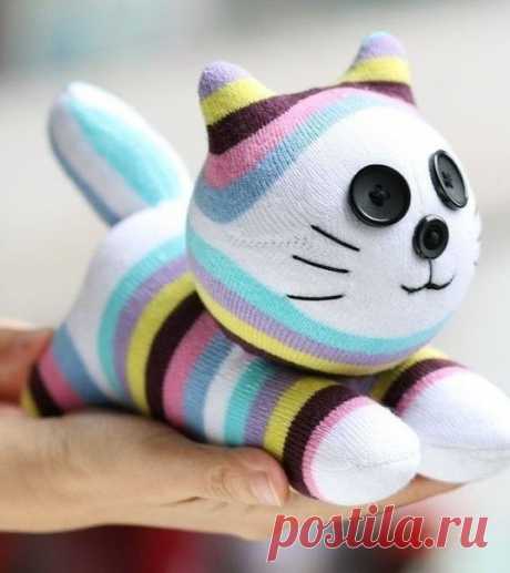 Котики из носков