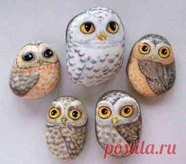 Летние поделки: роспись на камнях для начинающих