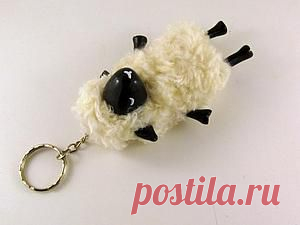 Брелок Овечка (символ 2015 года) своими руками - Ярмарка Мастеров - ручная работа, handmade