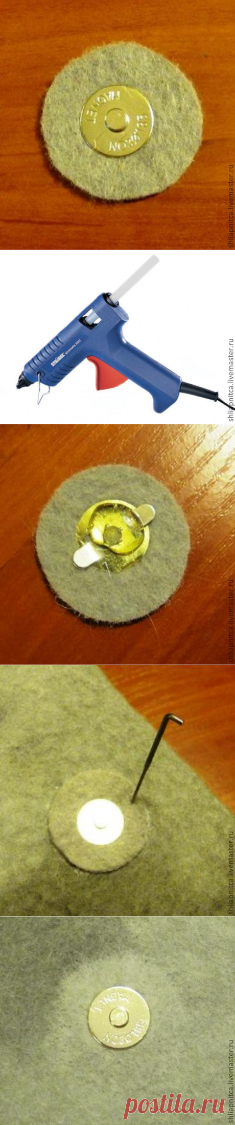 Магнитная застёжка на войлочной сумке - Ярмарка Мастеров - ручная работа, handmade