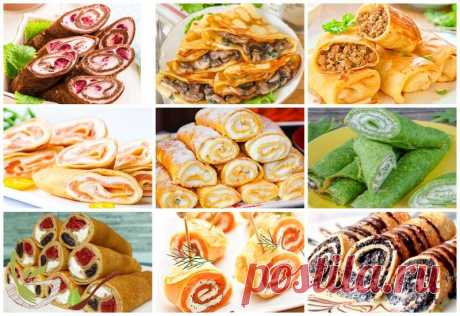 Начинки для блинов: 50 рецептов на любой вкус - Мир салатов Друзья, вы ищете идеи о том, с чем приготовить любимые блинчики на Масленицу? Эти начинки для блинов помогут вам с идеями. Чтобы стопочка