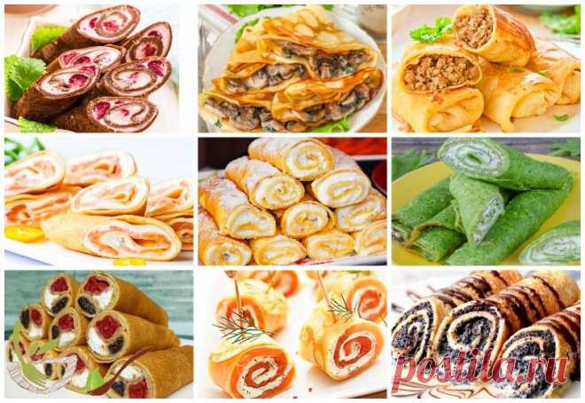 Начинки для блинов: 50 рецептов на любой вкус - Мир салатов Друзья, вы ищете идеи о том, с чем приготовить любимые блинчики на Масленицу? Эти начинки для блинов помогут вам с идеями. Чтобы стопочка