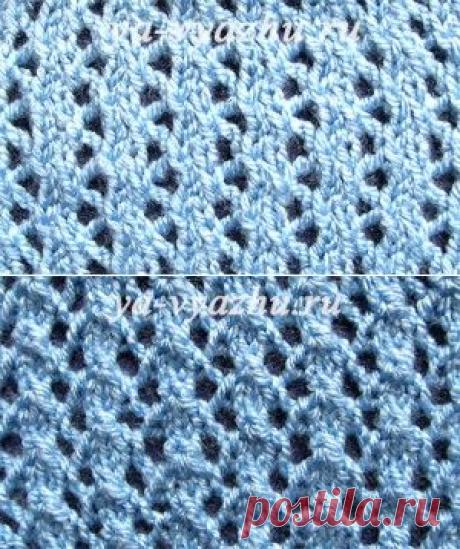 Мелкие ажурные узоры спицами - само изящество! | Вязальное настроение...