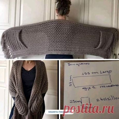 Прикольная задумка.
Шарф с карманами.