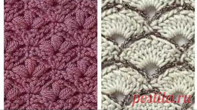 Dense beautiful crochet patterns with schemes -  Плотные красивые  узоры крючком со схемами