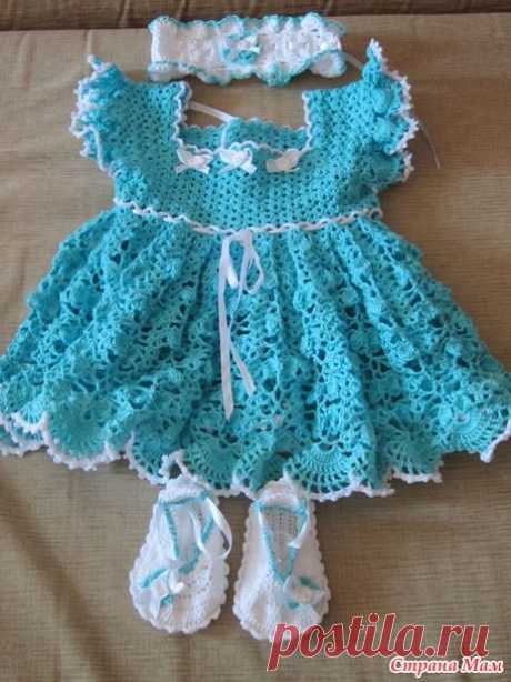 Платье, связанное крючком. - Вязание для детей - Страна Мам
