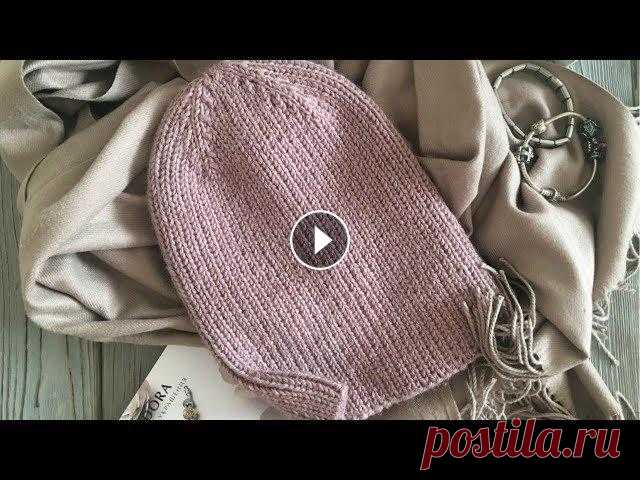 ШАПКА БИНИ РЕЗИНКОЙ 1*1 СПИЦАМИ / БЕСПЛАТНЫЙ МАСТЕР-КЛАСС. KNITTED HAT Смотрите мои другие видео: ВЯЗАНАЯ ШАПКА "SPRING FLOWERS" ПРОСТОЙ ВЕСЕННИЙ СНУД СПИЦАМИ! ВЕСЕННЯЯ ШАПКА "SWEET BERRY"! ВЕСЕННИЙ БЕ...