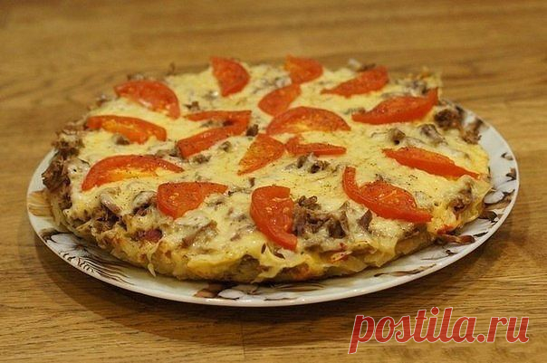 Картофельная пицца на сковороде
