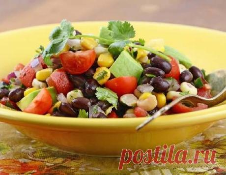 Острый салат с авокадо и фасолью - рецепт приготовления с фото от Maggi.ru