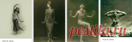 (2) Ruth St. Denis in Radha, 1906 (via https://www.flickr.com/photos/nypl/) | Tribal Me