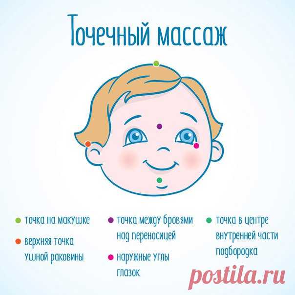 Мамам на заметку! Какие точки нужно массировать, если:

 у ребенка режутся зубки:
Аккуратно надавливайте верхнюю точку на ушной раковине большим и указательным пальцами снизу вверх около 5 минут.
 малыш перевозбужден и чрезмерно активен:
Массируйте точку в центре внутренней части подбородка 9 раз по часовой стрелке и 9 раз против часовой стрелки.
 чадо плохо спит и все время плачет:
Массируйте точку между бровей над переносицей, по часовой стрелке разминайте одновременно н...