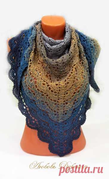 ✨Необычный способ вязания шали ✨ Результат впечатляет ✨