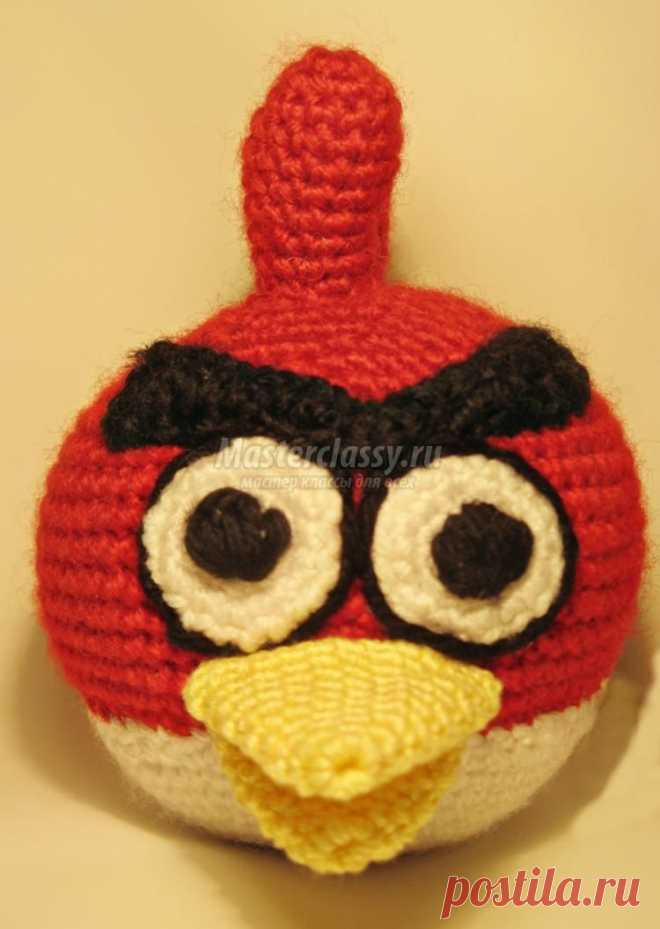 Вязаная птичка крючком из «Angry Bird». Мастер-класс с пошаговыми фото