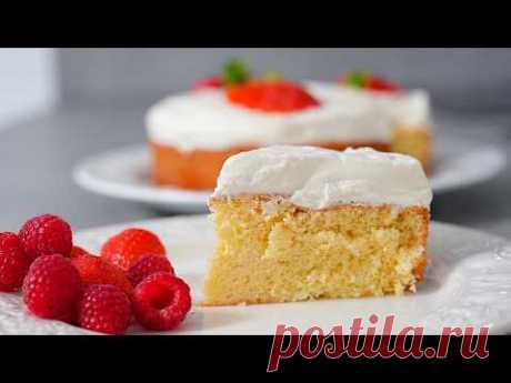 Пирог "Три молока" ПРОСТО ТАЕТ во РТУ! ОЧЕНЬ нежный, вкусный и пропитанный пирог
