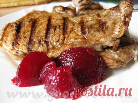 КЛЮКВЕННЫЙ СОУС-ЖЕЛЕ ДЛЯ МЯСНЫХ БЛЮД.