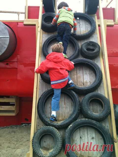 Tire climbing, via Flickr. | every day things