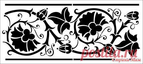 Цветочные трафареты для творчества. - Клуб рукоделия - Страна Мам