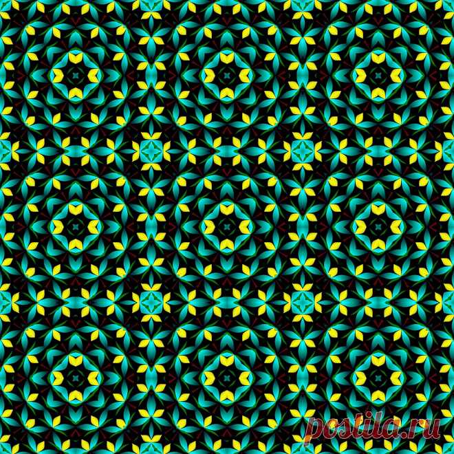 Green Seamless Geometric Pattern  Free Stock Photo HD - Public Domain Pictures