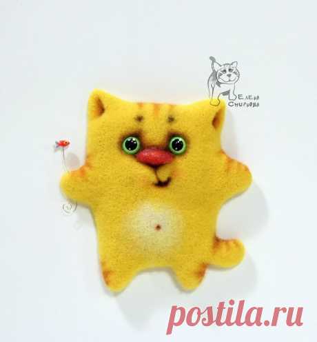 Магнит "Кот - рыбачок". Мастер-класс