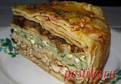Блинный курник.