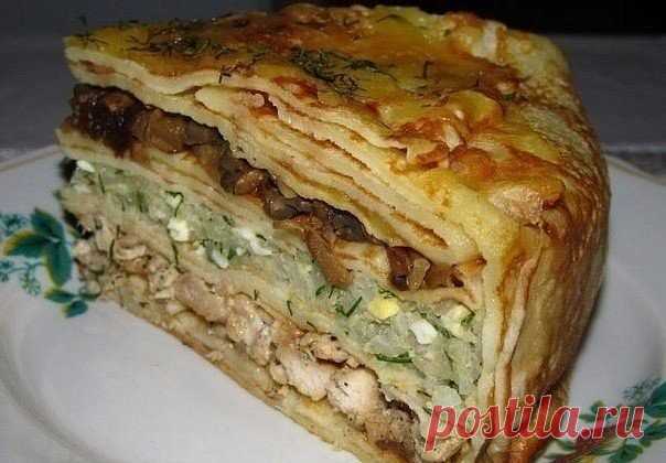 Блинный курник.