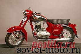 Jawa 250 353. Мотоцикл Jawa 250 typ 353 начал выпускаться на заводе Jawa в 1953 году. 250-кубовый мотоцикл получил название Jawa 250 typ 353. От своих предшественников мотоцикл очень сильно изменился. На заднее колесо установили качающуюся вилку, поэтому заднее колесо обрело больший ход. На этот раз конструкторы уменьшили колёса мотоцикла, теперь они 16-дюймовые.