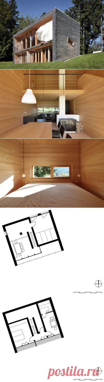 Деревянно-каркасный дом с дровяной печью: фото дизайн-проекта