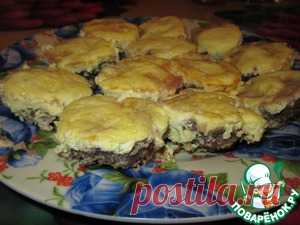 Мясные кексы с сырно-яичной начинкой - кулинарный рецепт